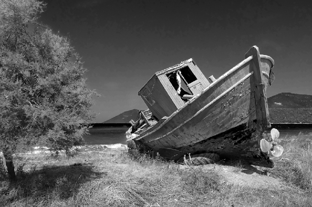 Greek-landed-fishing-boat